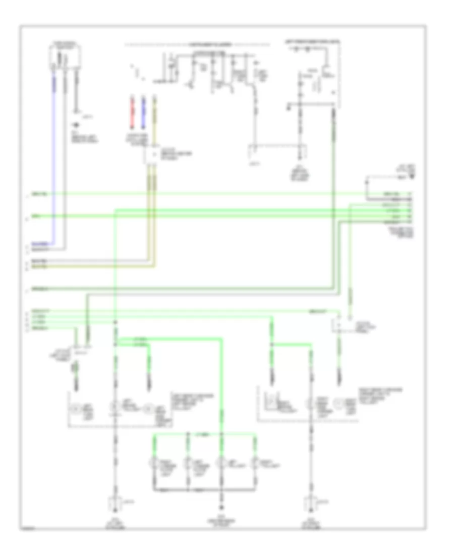 Exterior Lamps Wiring Diagram 2 of 2 for Mazda CX 9 Grand Touring 2009