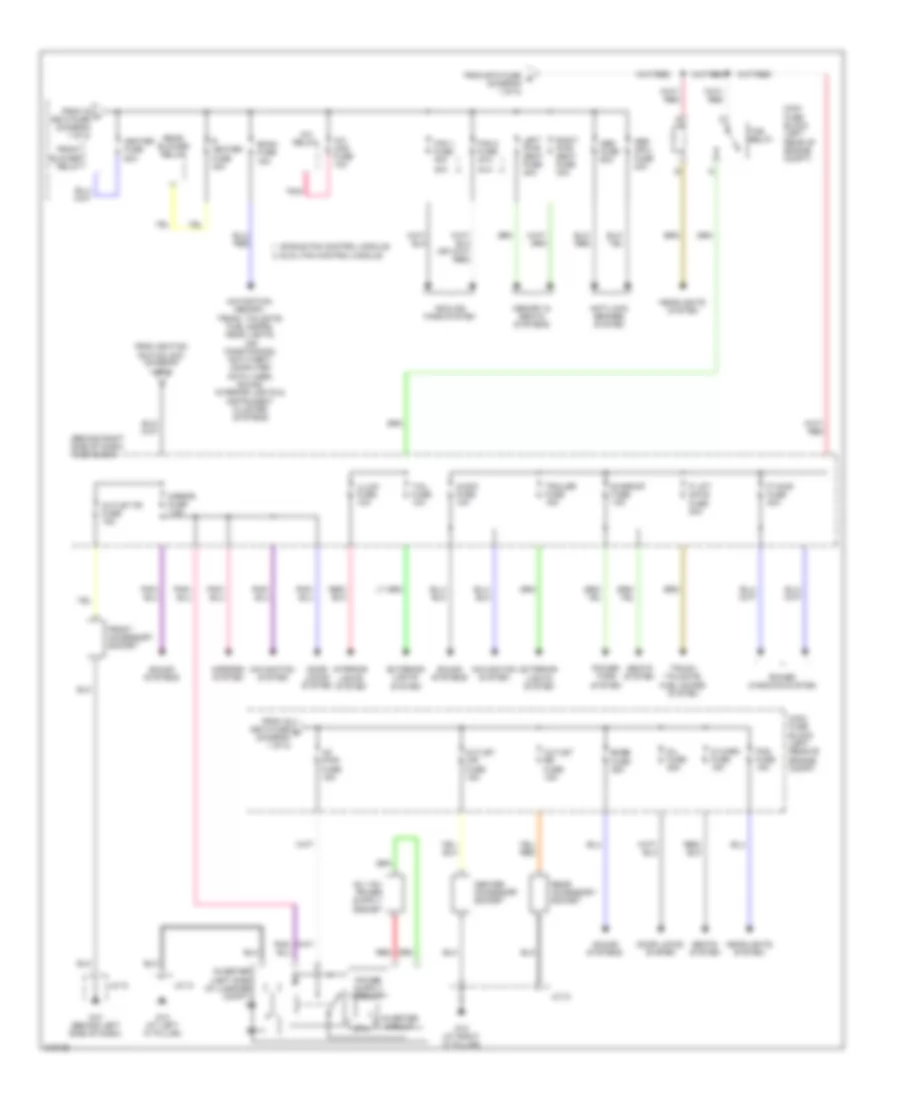 Power Distribution Wiring Diagram 2 of 2 for Mazda CX 9 Grand Touring 2009