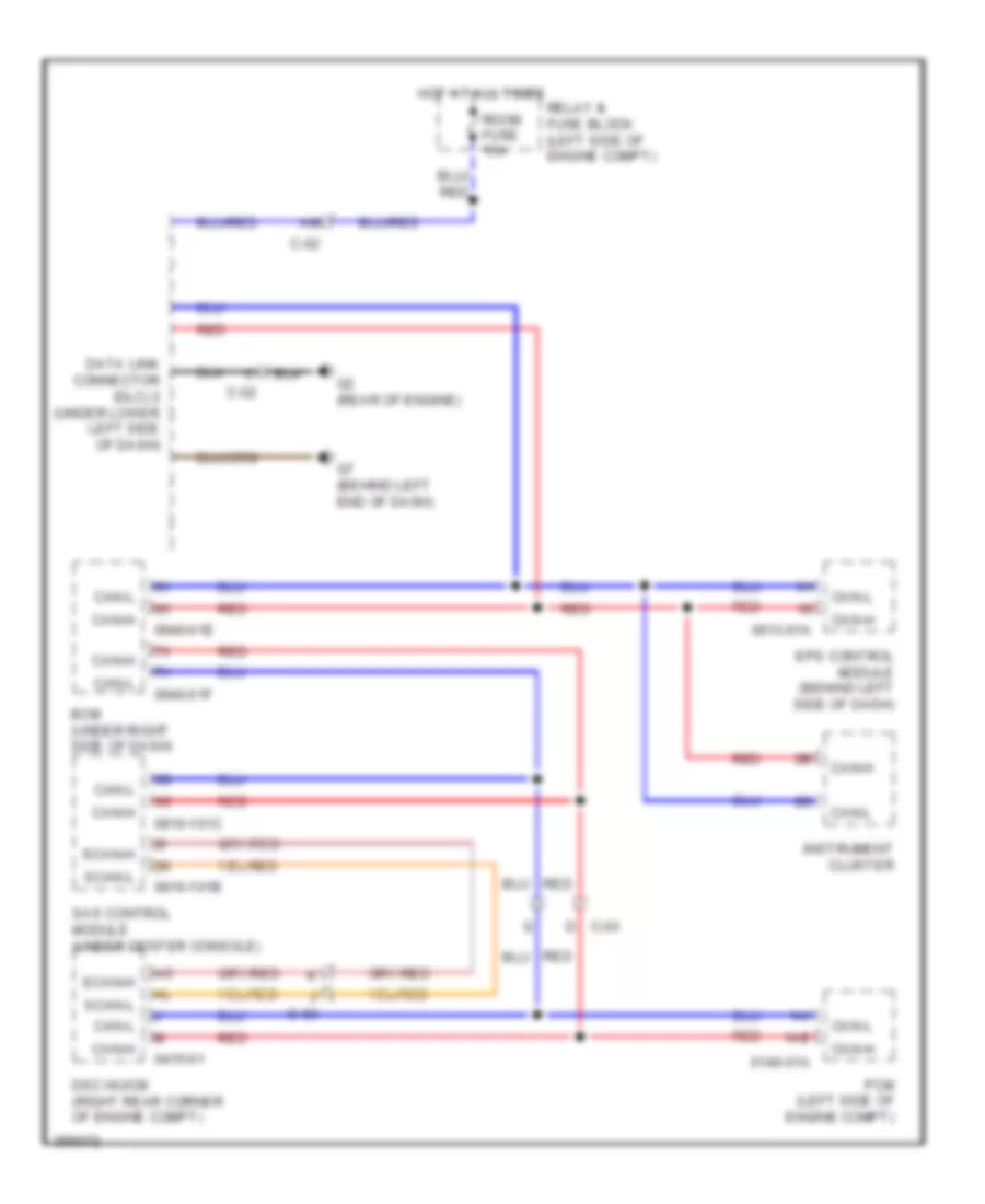 Computer Data Lines Wiring Diagram for Mazda 2 Sport 2011