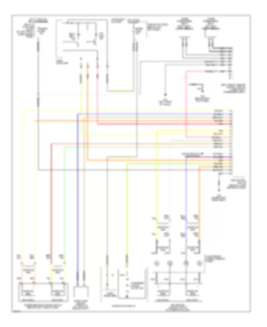 Supplemental Restraints Wiring Diagram 2 of 2 for Mazda RX 8 Grand Touring 2010