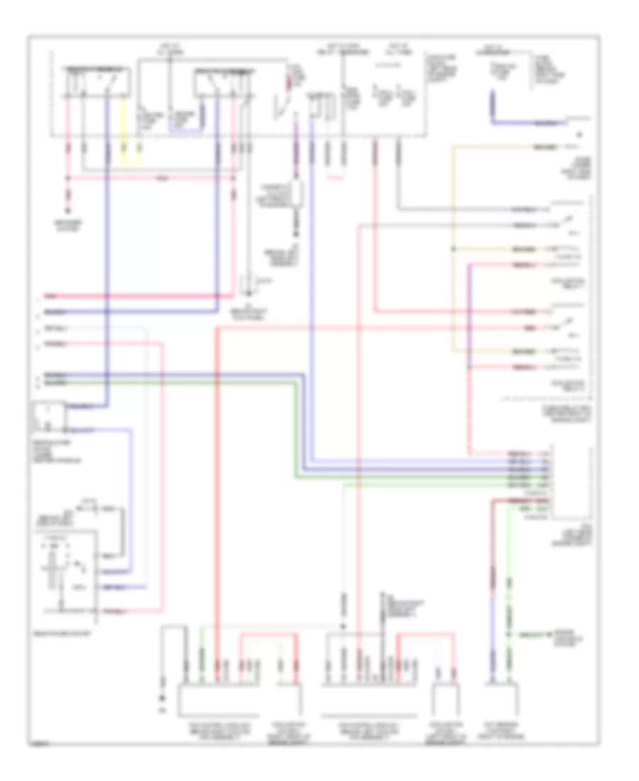 Automatic AC Wiring Diagram, Dual Fans (3 of 3) for Mazda CX-9 Touring 2007