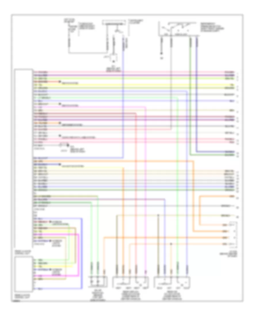 Automatic AC Wiring Diagram, Single Fan (1 of 3) for Mazda CX-9 Touring 2007