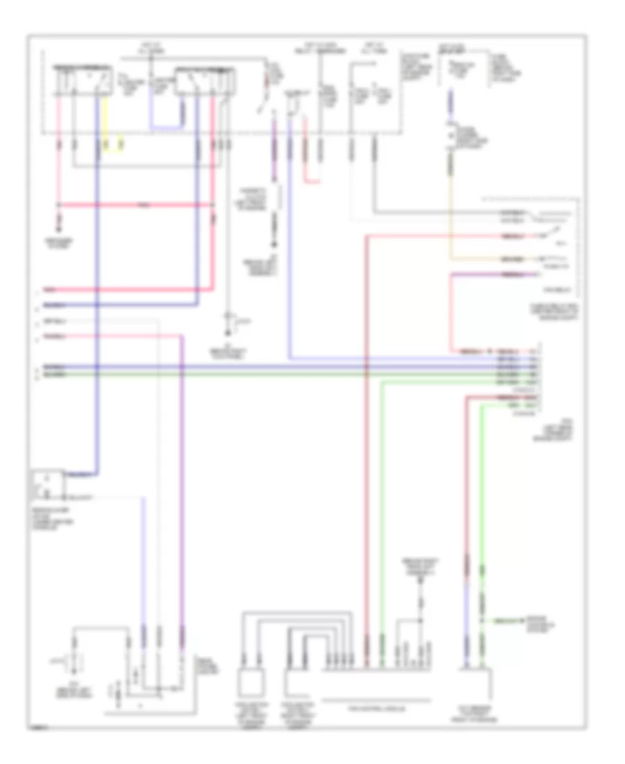 Automatic AC Wiring Diagram, Single Fan (3 of 3) for Mazda CX-9 Touring 2007