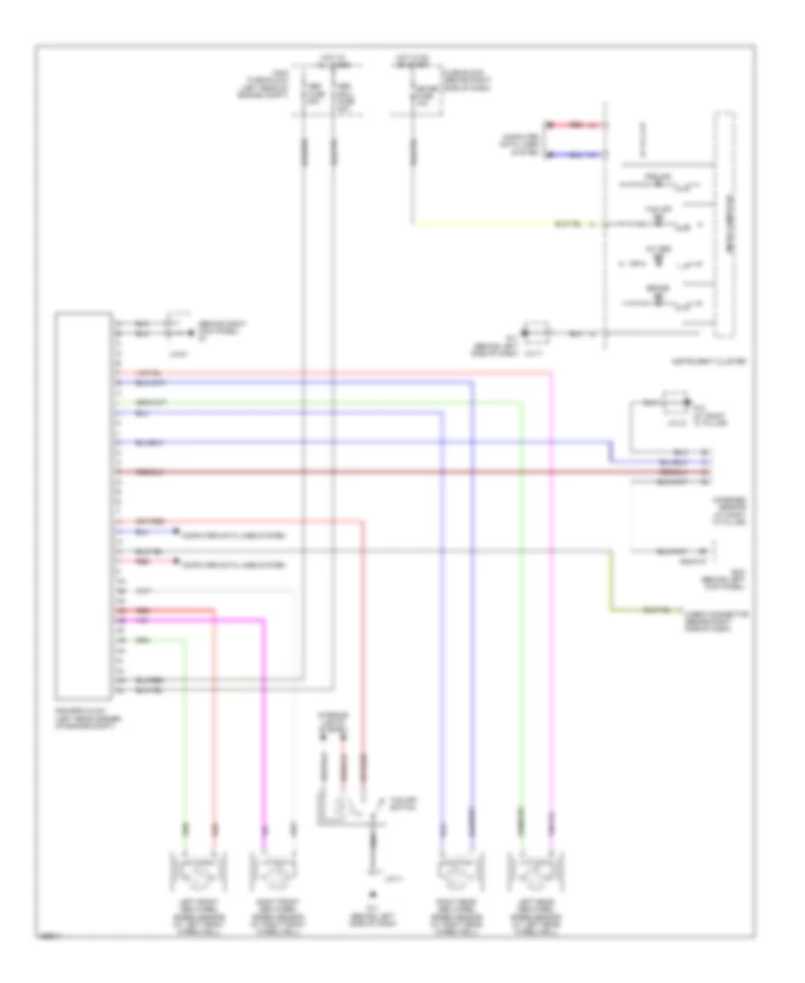 Anti lock Brakes Wiring Diagram for Mazda CX 9 Touring 2007