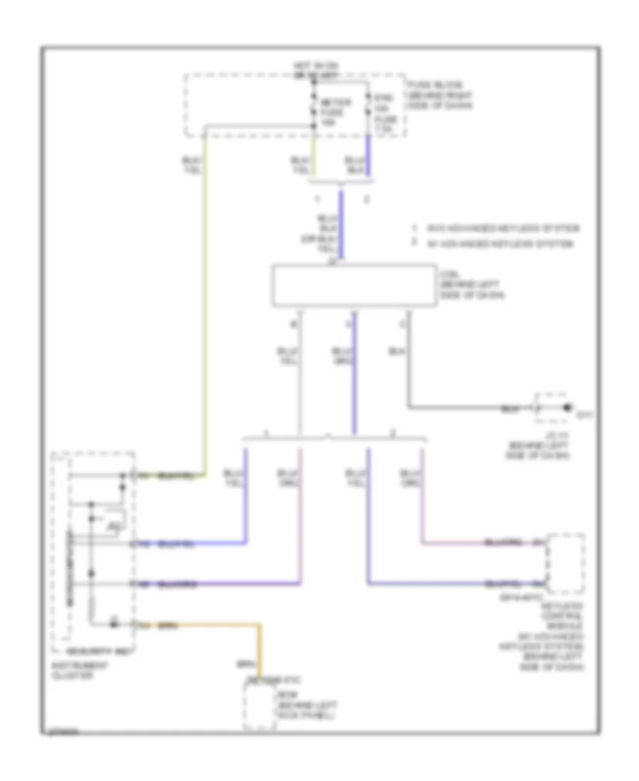 Immobilizer Wiring Diagram for Mazda CX-9 Touring 2007