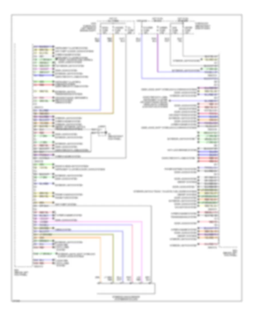 Body Control Modules Wiring Diagram for Mazda CX 9 Touring 2007