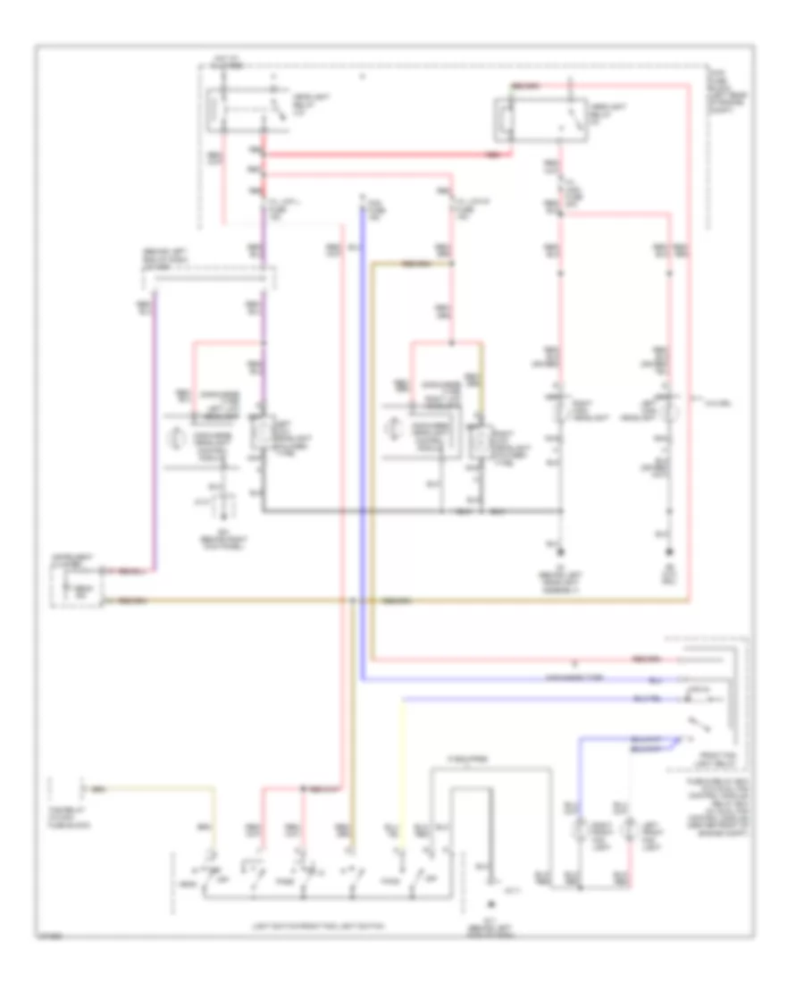 Headlights Wiring Diagram without Auto Lights Off for Mazda CX 9 Touring 2007