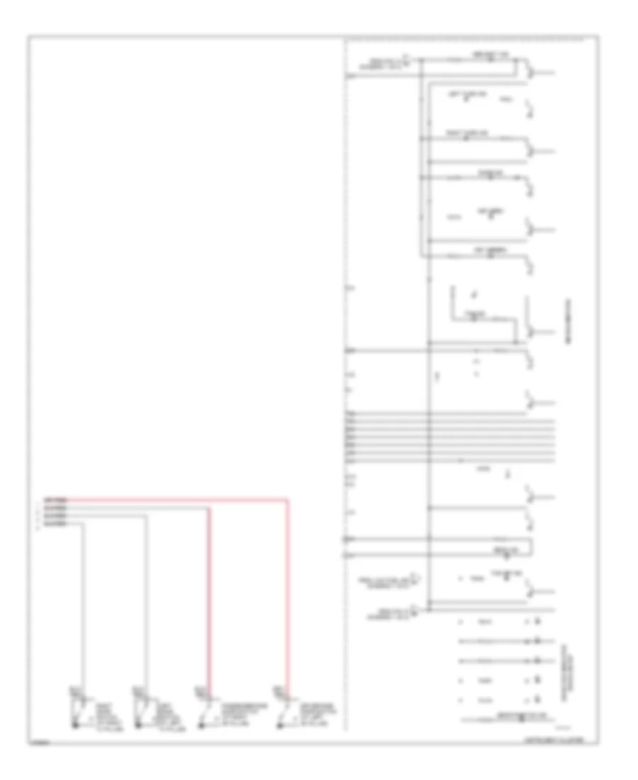 Instrument Cluster Wiring Diagram (2 of 2) for Mazda CX-9 Touring 2007