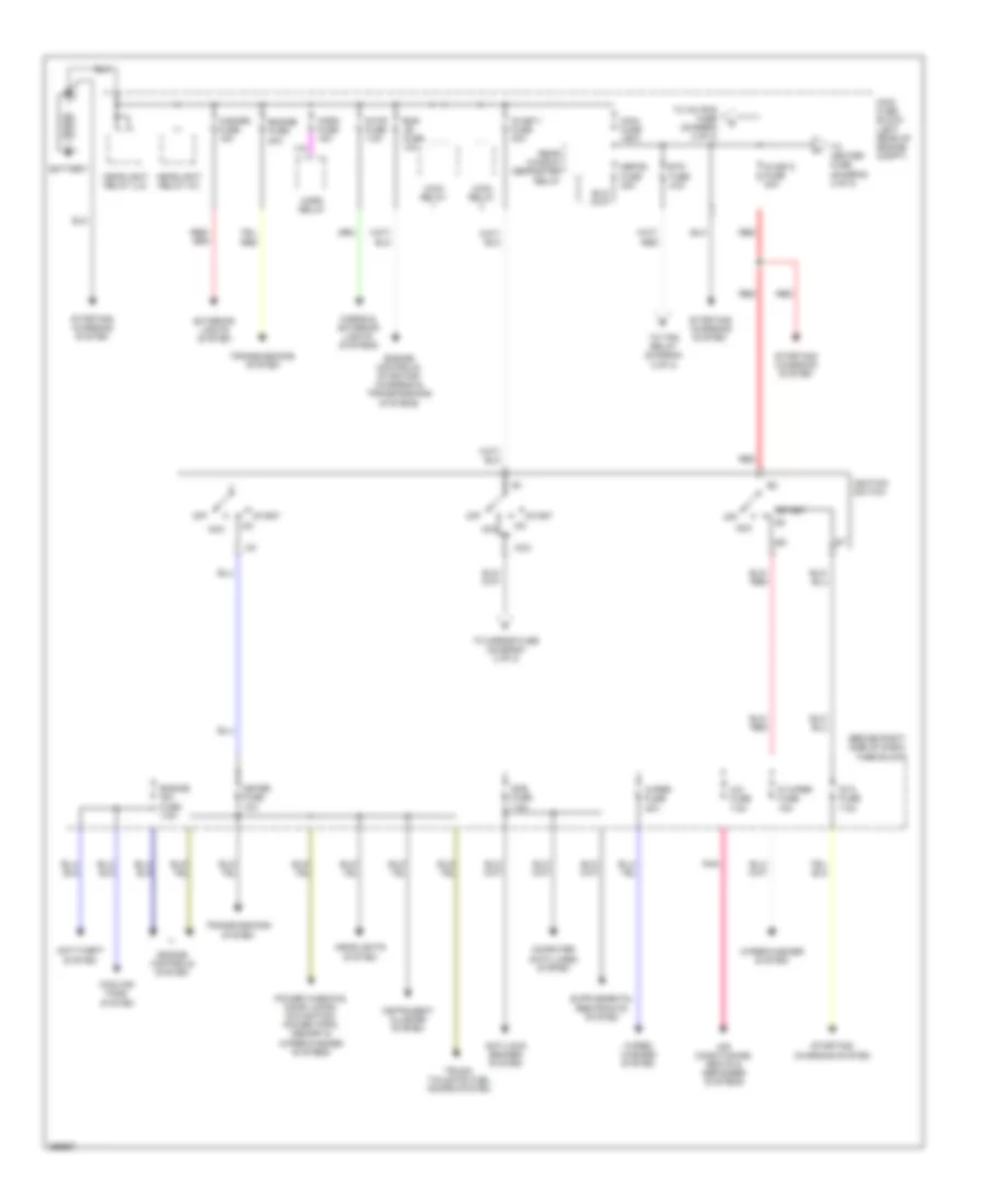 Power Distribution Wiring Diagram 1 of 2 for Mazda CX 9 Touring 2007