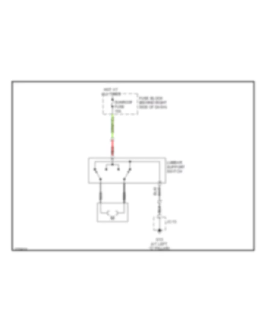 Lumbar Wiring Diagram for Mazda CX-9 Touring 2007