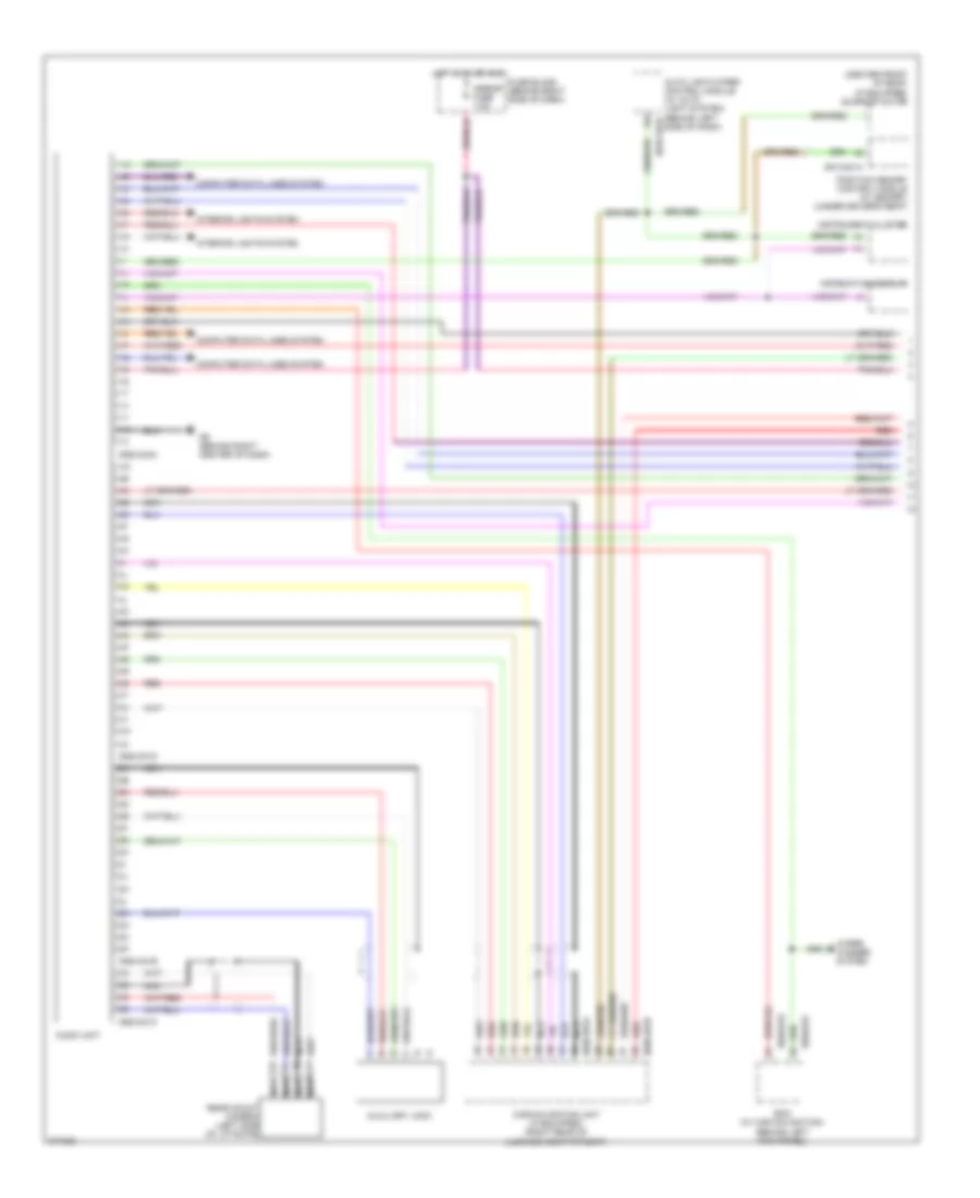 Radio Wiring Diagram, with Bose (1 of 2) for Mazda CX-9 Touring 2007