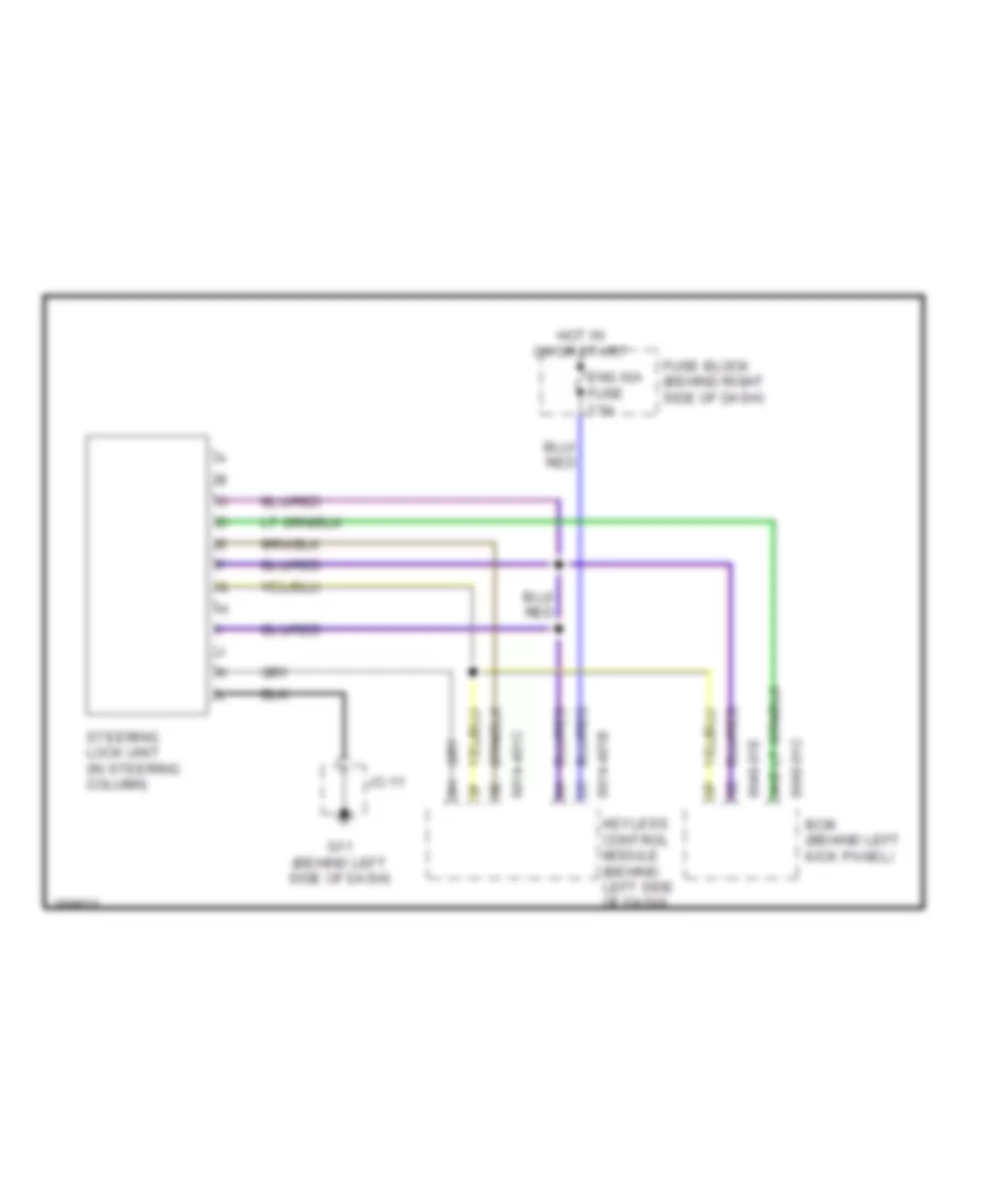 Shift Interlock Wiring Diagram for Mazda CX-9 Touring 2007