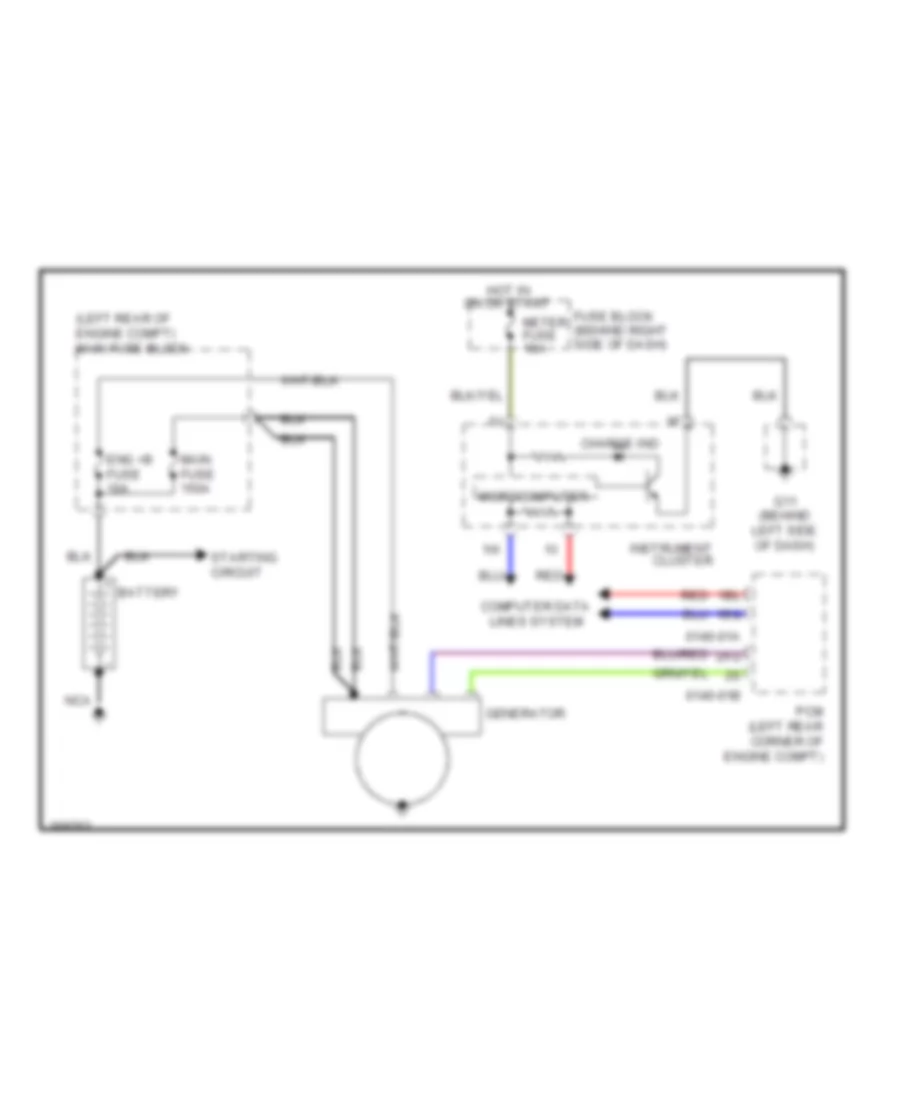 Charging Wiring Diagram for Mazda CX 9 Touring 2007