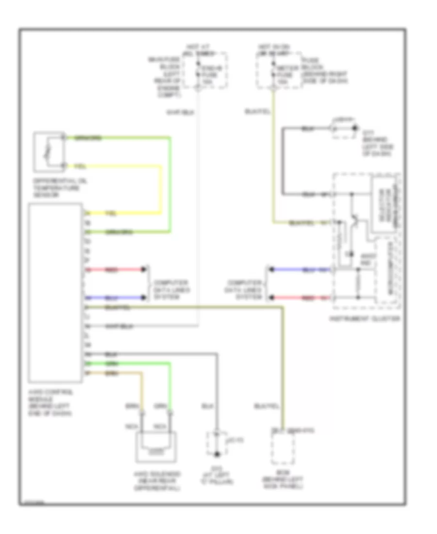 4WD Wiring Diagram for Mazda CX 9 Touring 2007