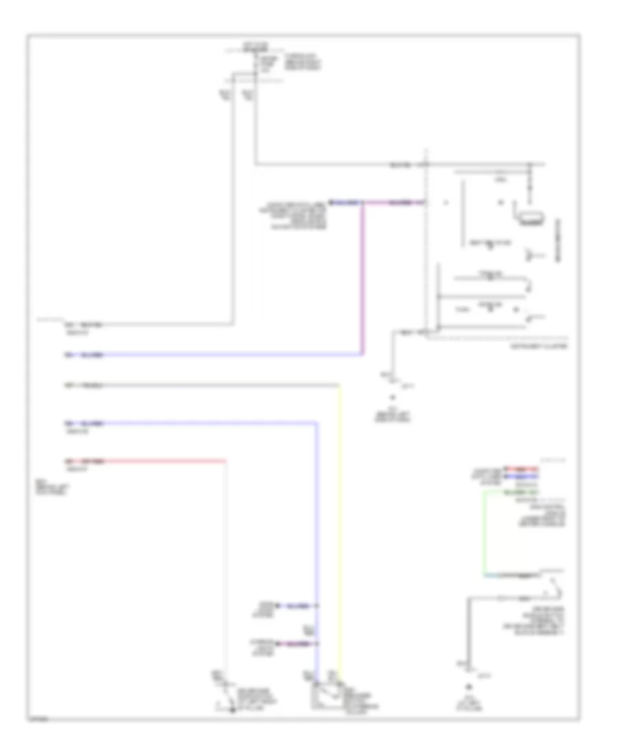 Warning Systems Wiring Diagram for Mazda CX-9 Touring 2007