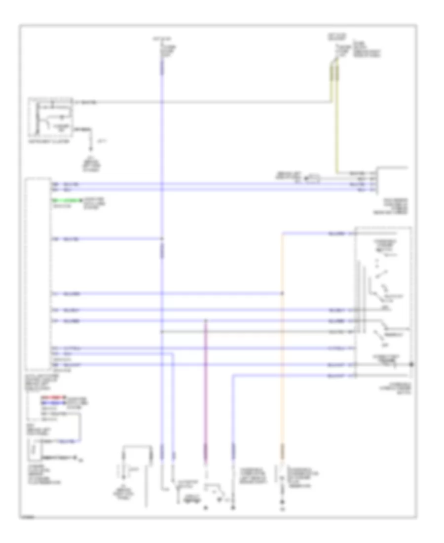 Front Wiper Washer Wiring Diagram with Automatic Wiper for Mazda CX 9 Touring 2007