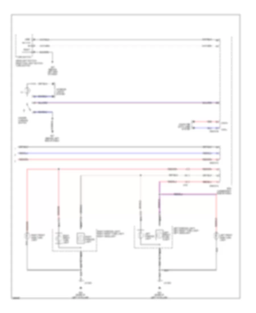 Exterior Lamps Wiring Diagram (2 of 2) for Mazda 2 Sport 2011