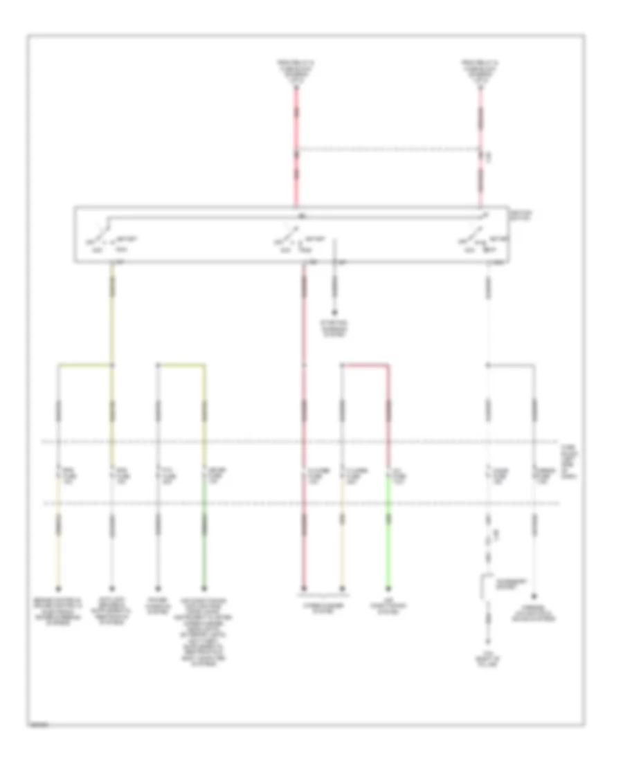 Power Distribution Wiring Diagram 2 of 2 for Mazda 2 Sport 2011