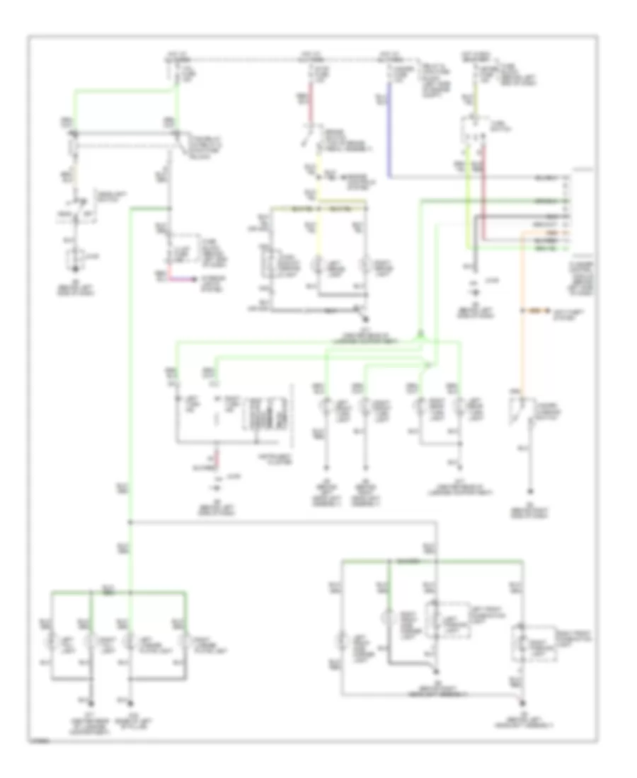 Exterior Lamps Wiring Diagram for Mazda MX-5 Miata Grand Touring 2007