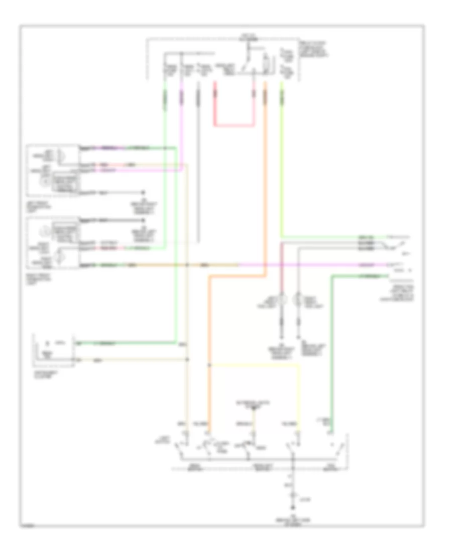 Headlights Wiring Diagram without DRL with HID for Mazda MX 5 Miata Grand Touring 2007