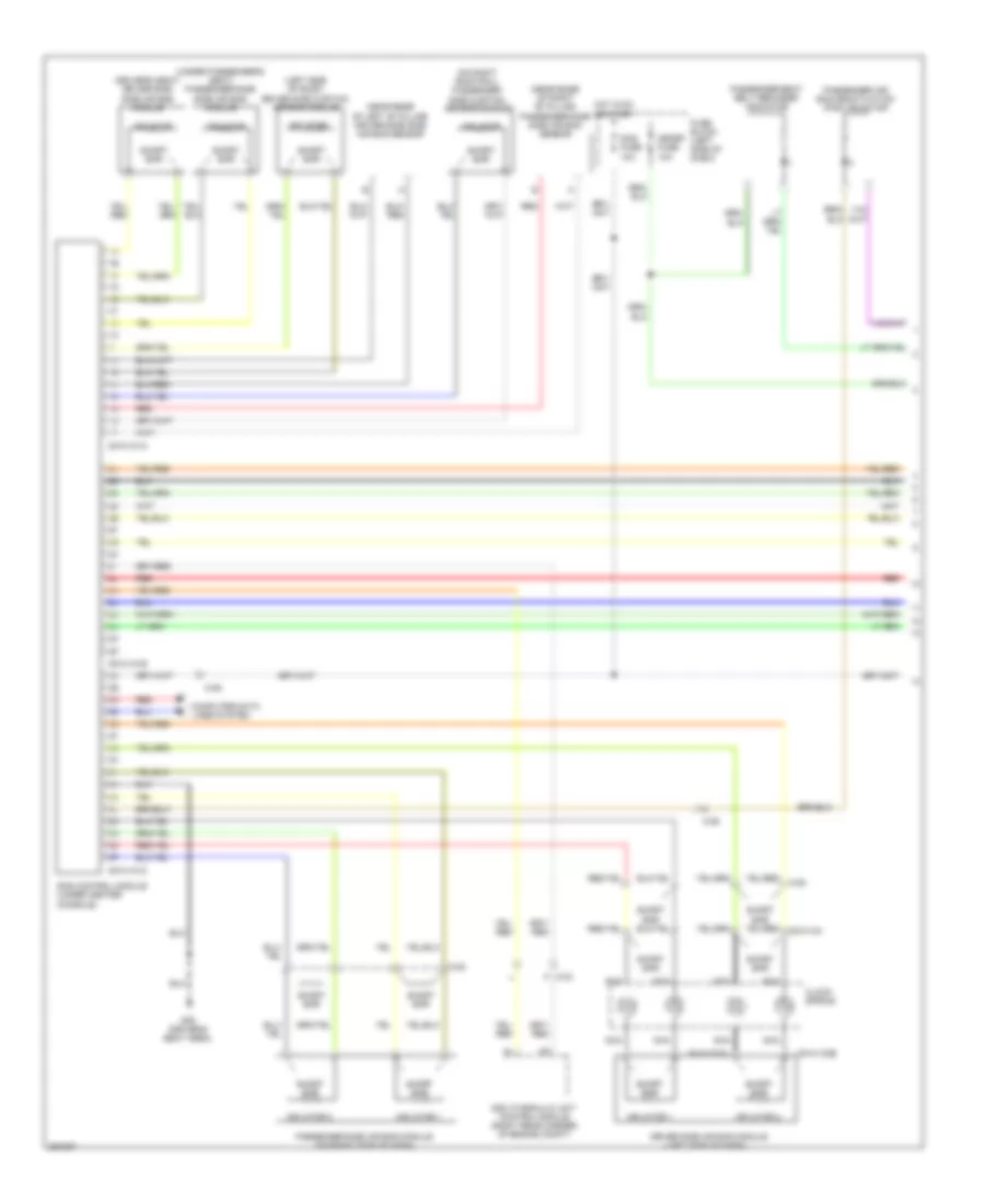 Supplemental Restraints Wiring Diagram 1 of 2 for Mazda 2 Touring 2011