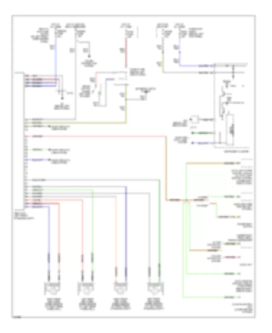 Anti lock Brakes Wiring Diagram without Dynamic Stability Control for Mazda RX 8 Sport 2010