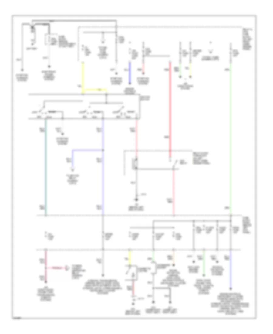 Power Distribution Wiring Diagram 1 of 2 for Mazda RX 8 Sport 2010