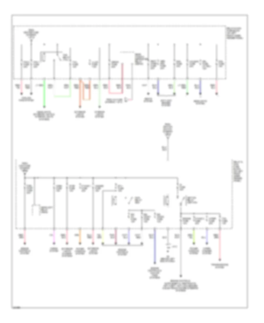 Power Distribution Wiring Diagram (2 of 2) for Mazda RX-8 Sport 2010