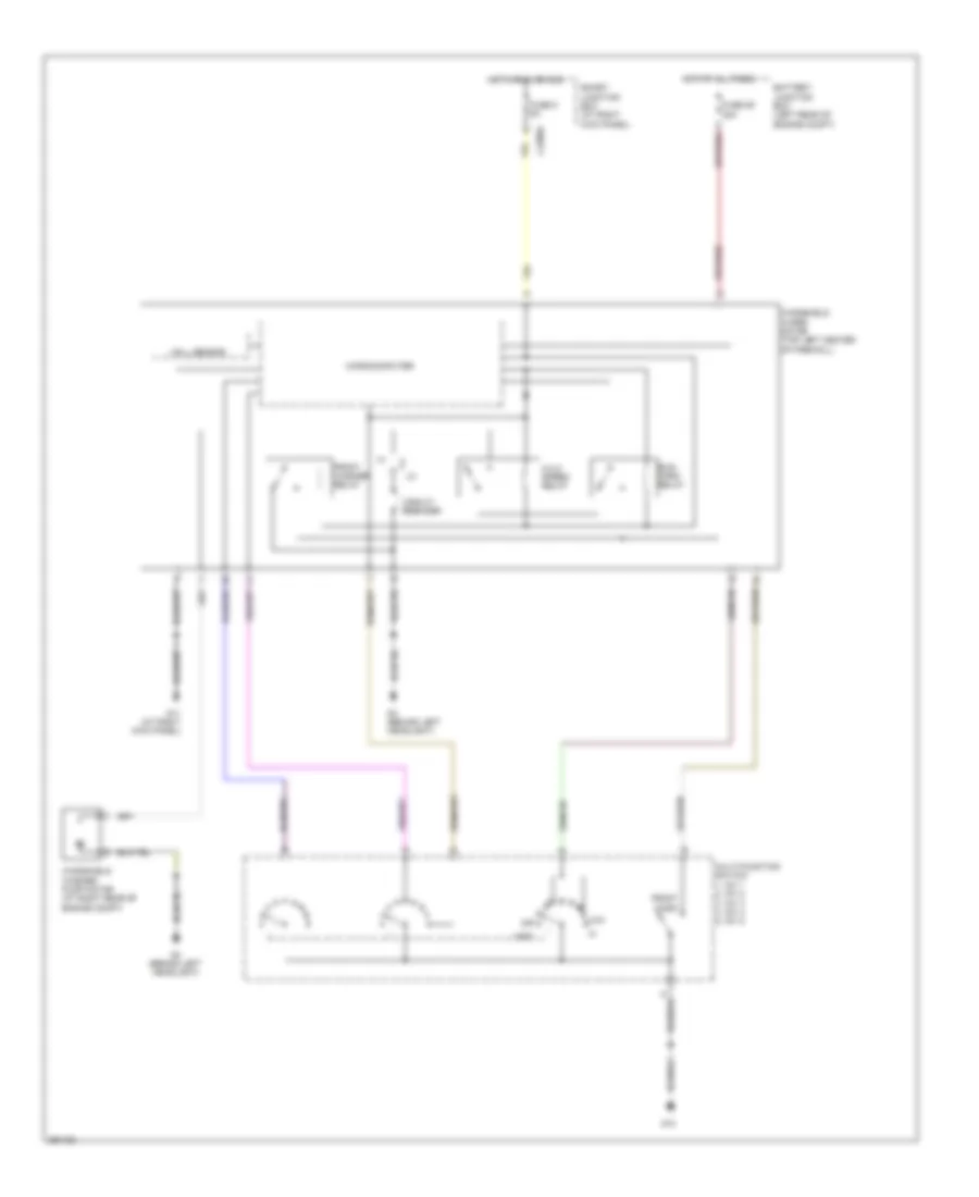 Электросхема стеклоочистителя, дворников и омывателя для Mazda B4000 SE 2008