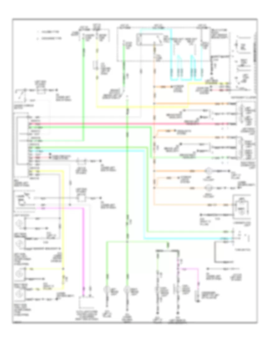 Exterior Lamps Wiring Diagram for Mazda 3 i Sport 2011