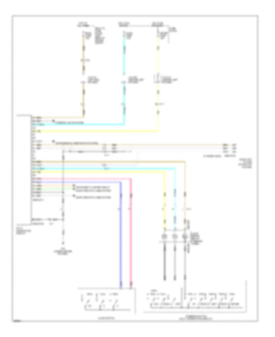 Information Display Wiring Diagram with Navigation for Mazda 3 i Sport 2011