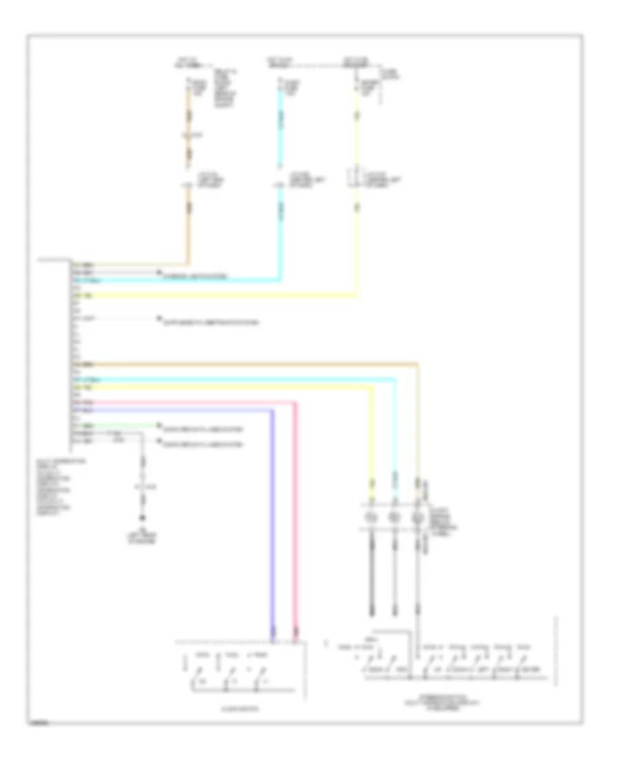 Information Display Wiring Diagram, without Navigation for Mazda 3 i Sport 2011