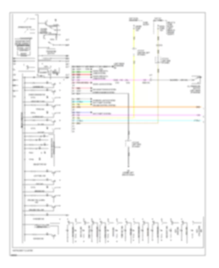 Instrument Cluster Wiring Diagram (1 of 2) for Mazda 3 i Sport 2011
