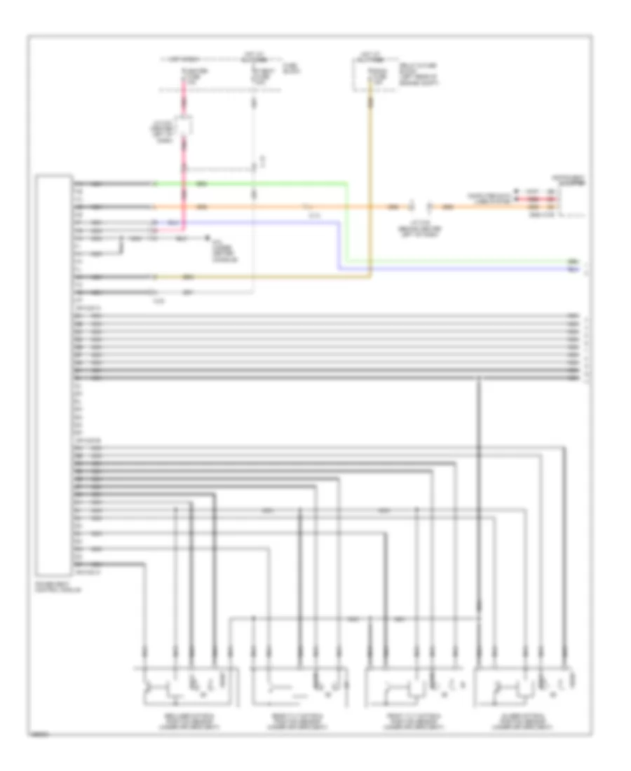 Power Seats Wiring Diagram (1 of 2) for Mazda 3 i Sport 2011