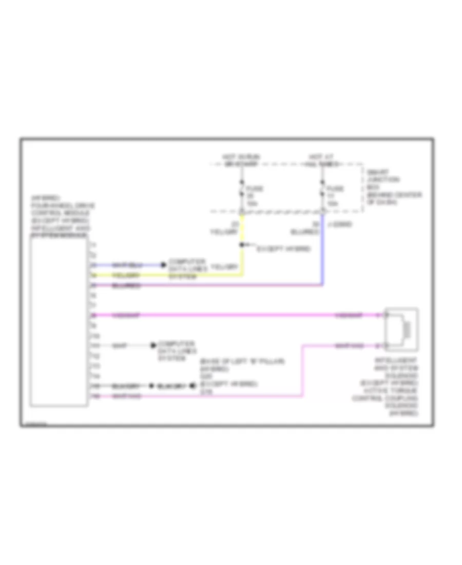 2 5L 4WD Wiring Diagram Except Hybrid for Mazda Tribute Hybrid Grand Touring 2010