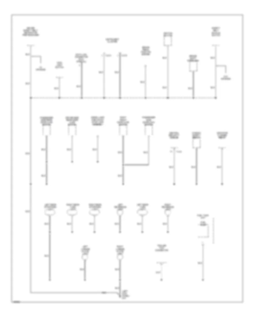 Ground Distribution Wiring Diagram (3 of 4) for Mazda B3000 Dual Sport 2002