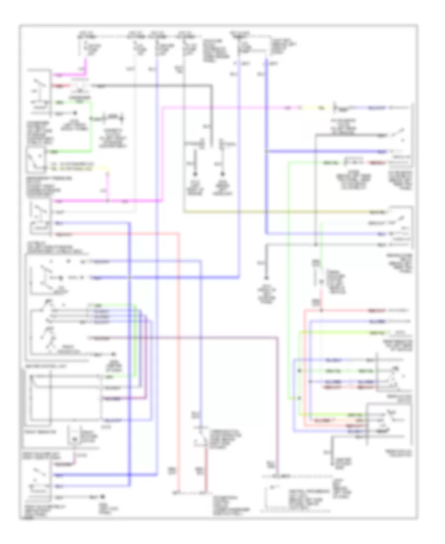 Электросхема кондиционера A/C для Mazda MPV LX 1998