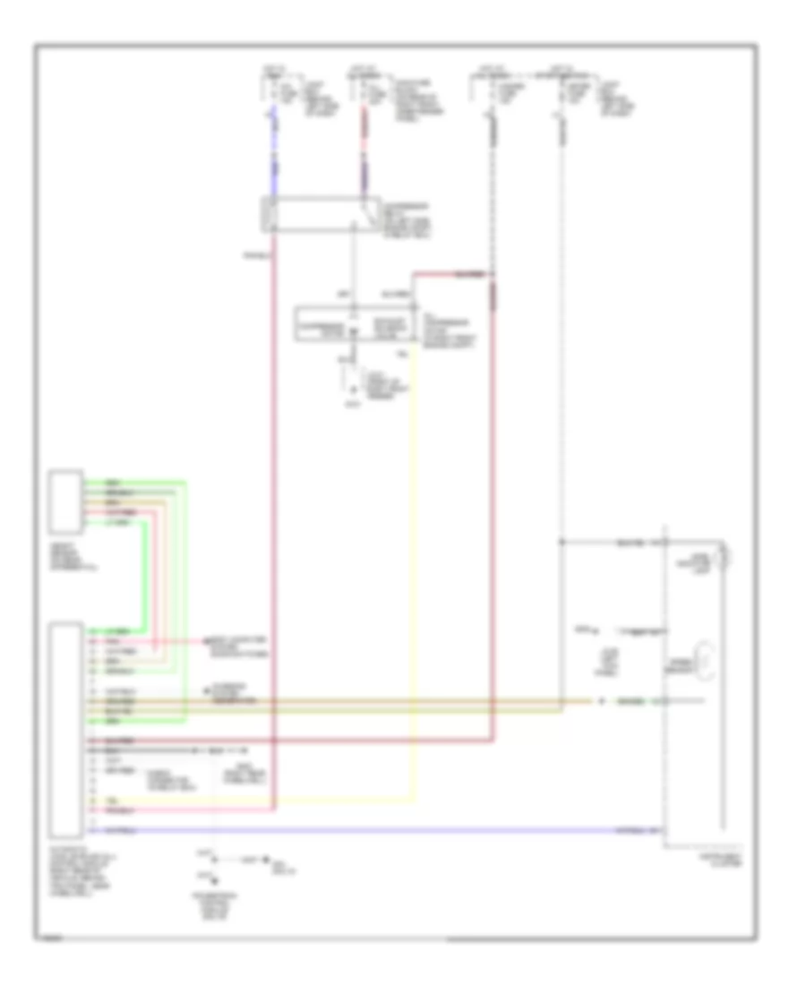 Electronic Suspension Wiring Diagram for Mazda MPV LX 1998