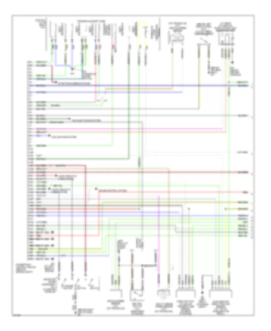 2.3L, Engine Performance Wiring Diagram, California (1 of 4) for Mazda 3 i 2006