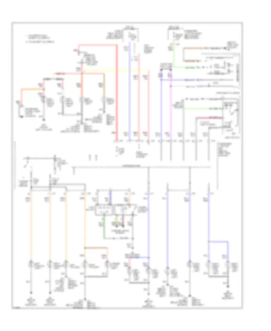 Exterior Lamps Wiring Diagram for Mazda 3 i 2006