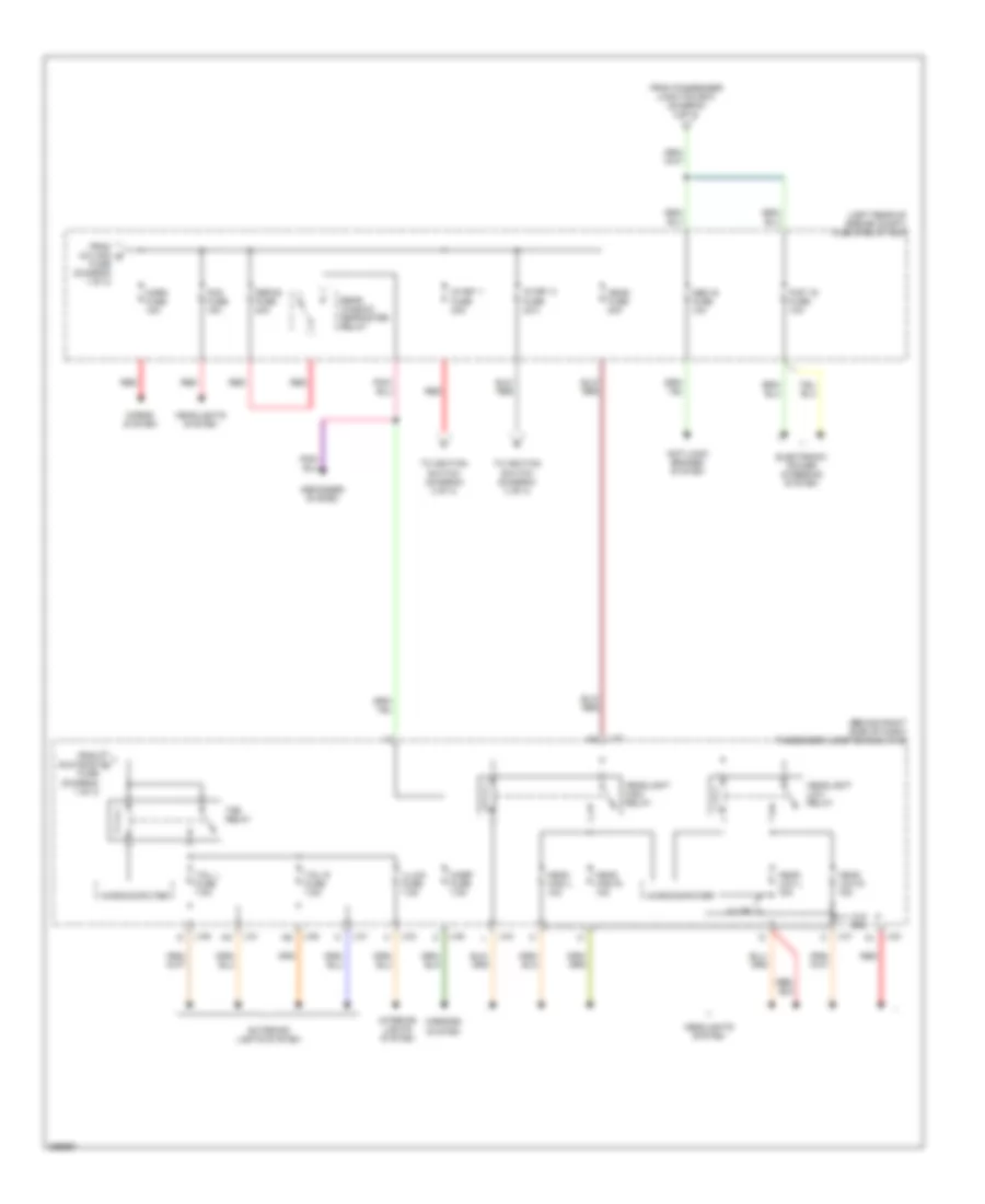 Power Distribution Wiring Diagram (2 of 3) for Mazda 3 i 2006