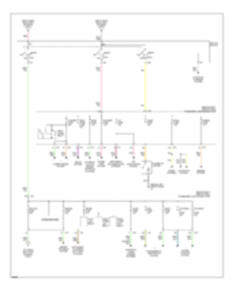 Power Distribution Wiring Diagram 3 of 3 for Mazda 3 i 2006