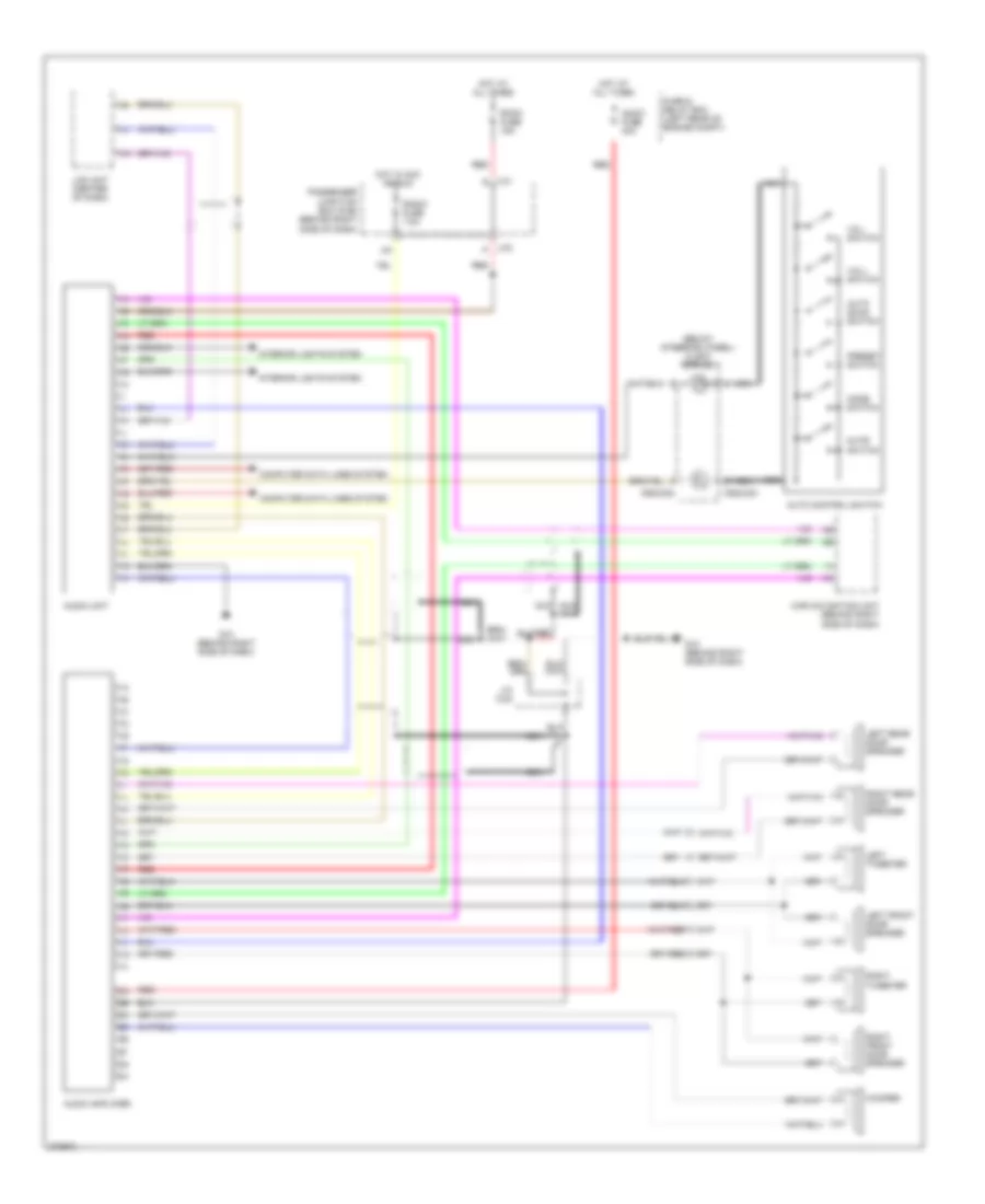 Radio Wiring Diagram, with Bose with Navigation for Mazda 3 i 2006