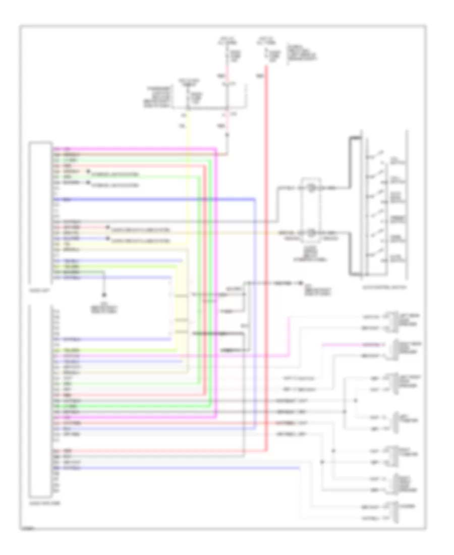 Radio Wiring Diagram, with Bose without Navigation for Mazda 3 i 2006