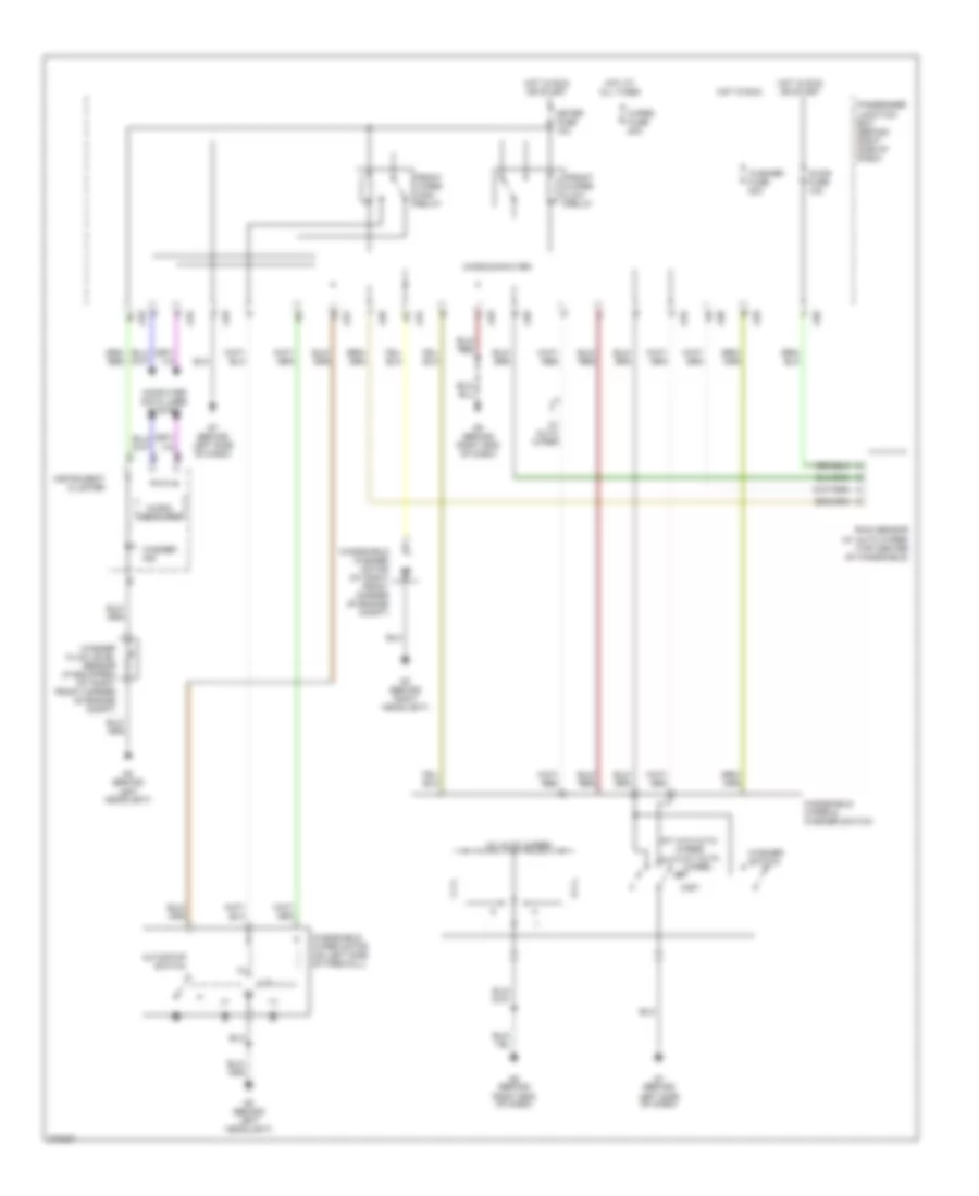 Электросхема передних стеклоочистителей дворников и омывателя лобового стекла для Mazda 3 i 2006