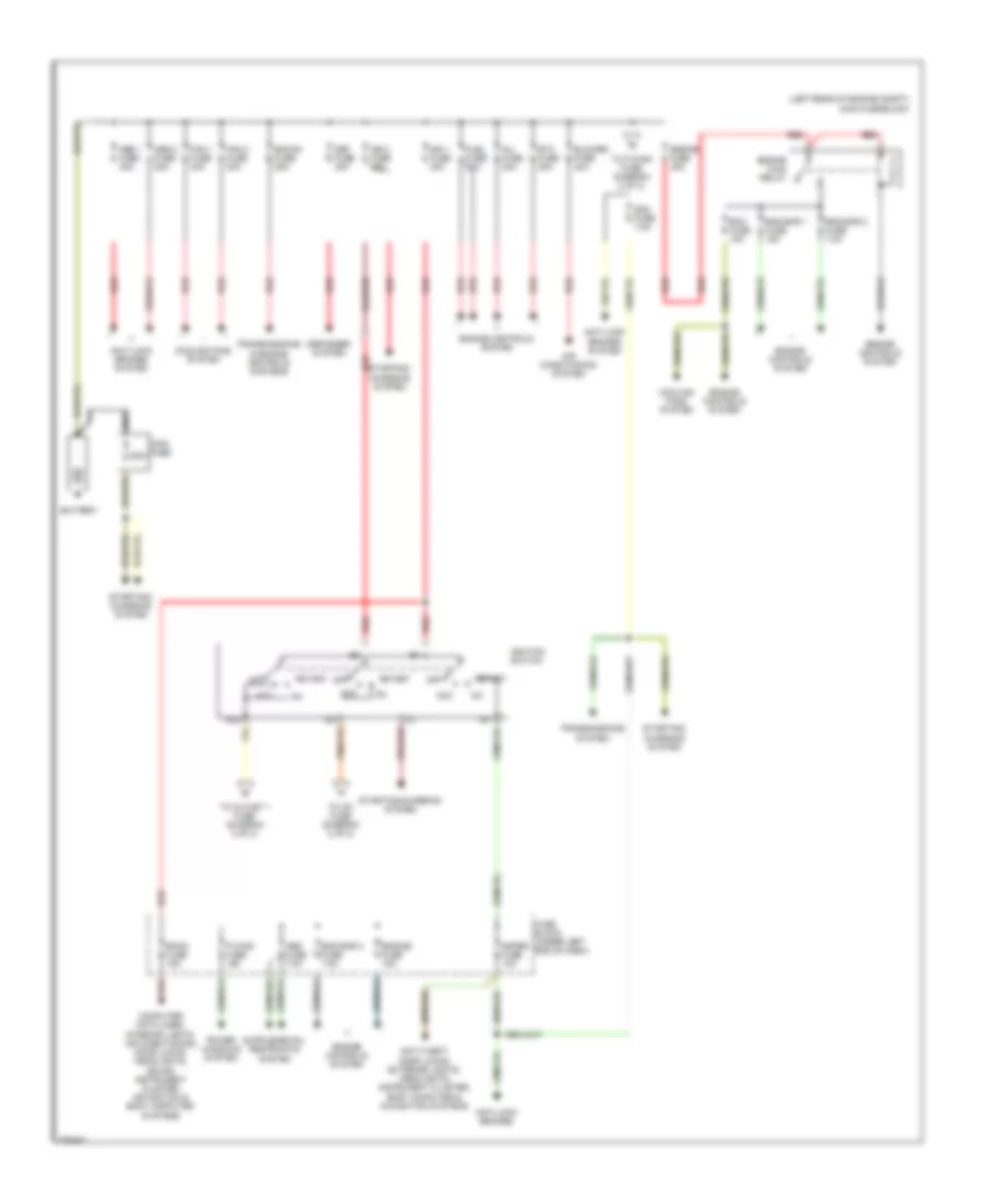 Power Distribution Wiring Diagram 1 of 2 for Mazda CX 7 Grand Touring 2008