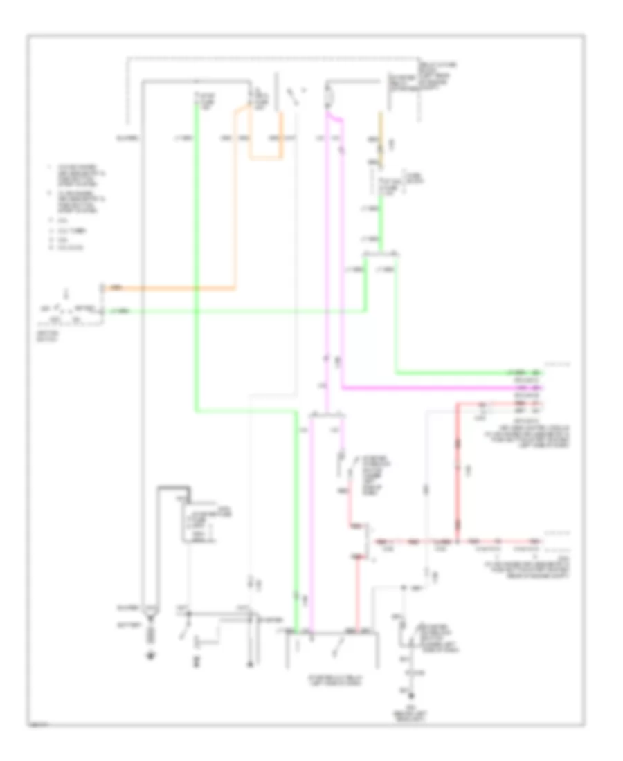 Starting Wiring Diagram, MT for Mazda 3 i SV 2011