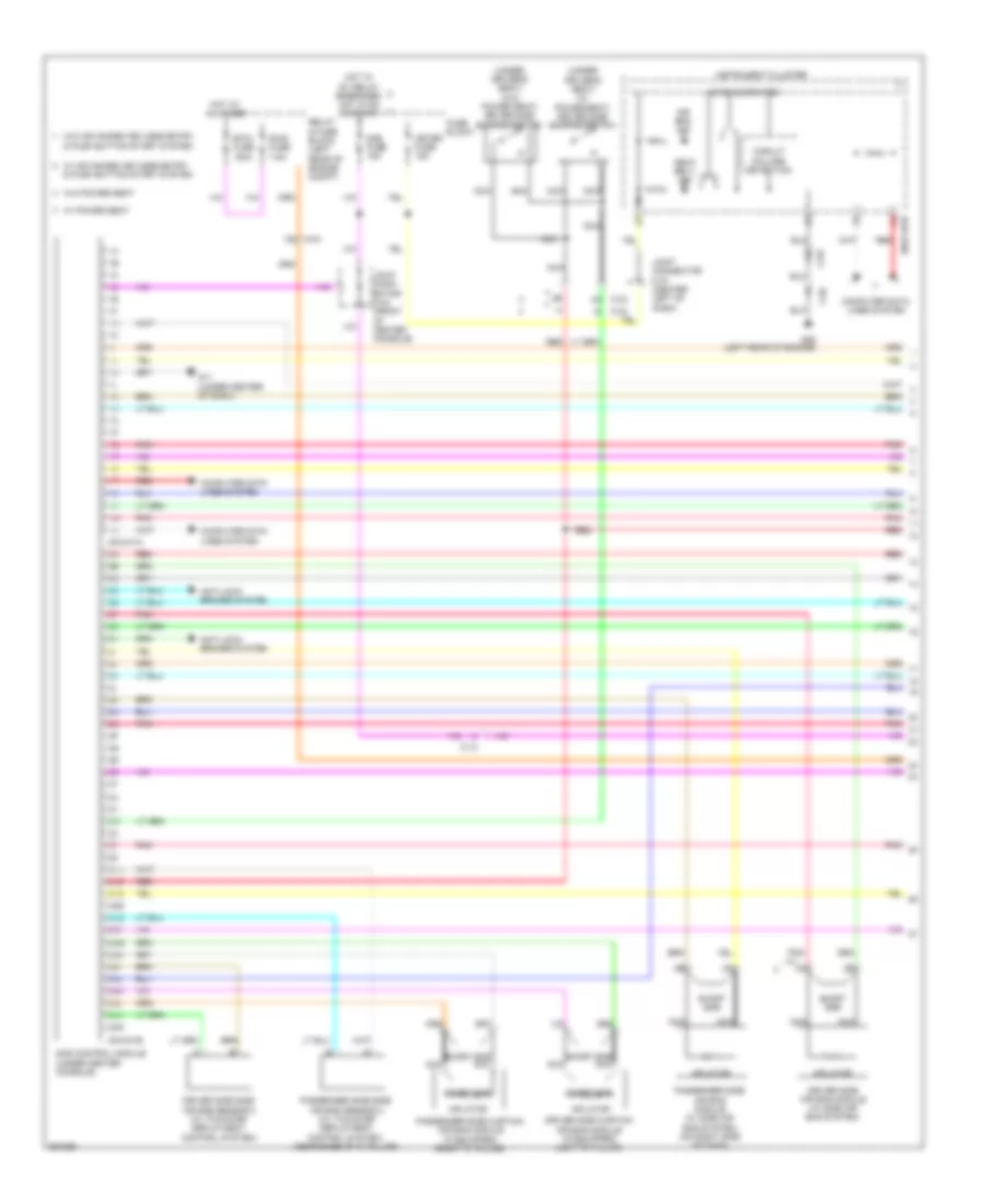 Supplemental Restraints Wiring Diagram 1 of 2 for Mazda 3 i SV 2011