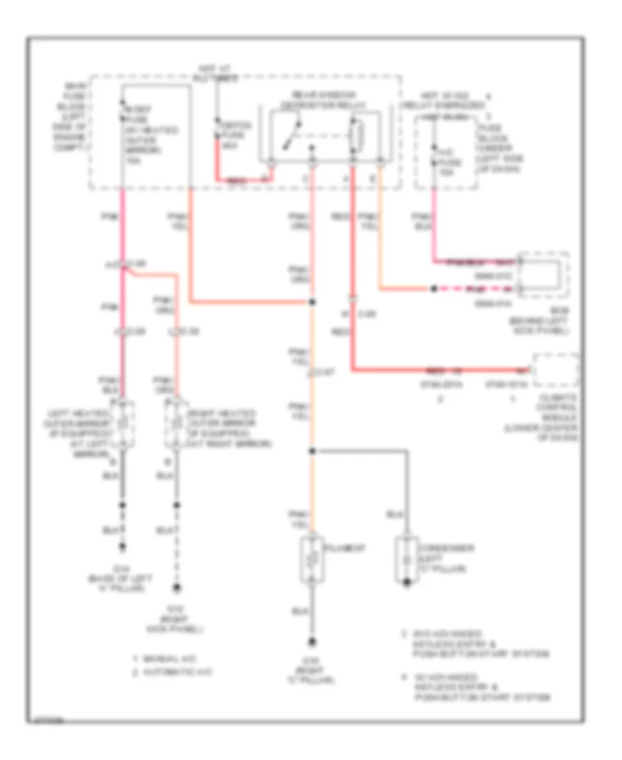 Defoggers Wiring Diagram for Mazda 6 i Grand Touring 2012