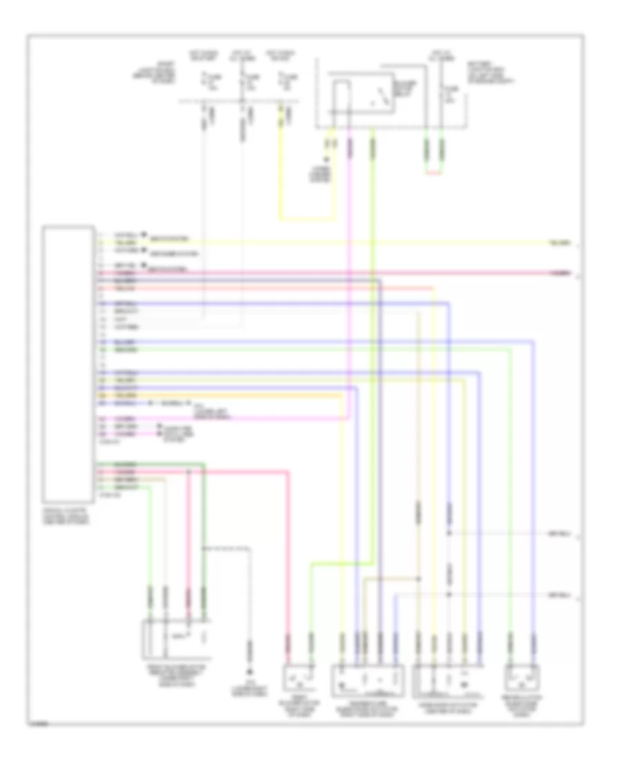 Air Conditioning Wiring Diagram Except Hybrid 1 of 2 for Mazda Tribute Hybrid Touring 2010